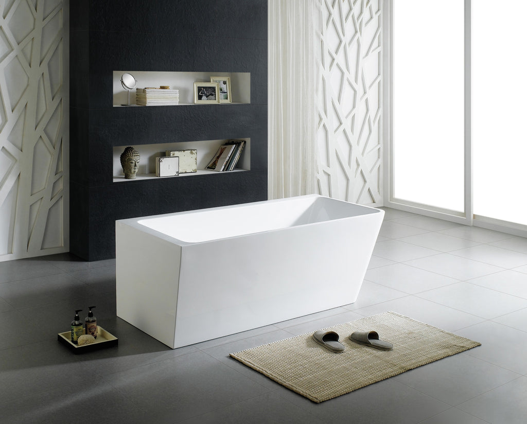 Avis Back-To-Wall Corner Bathtub