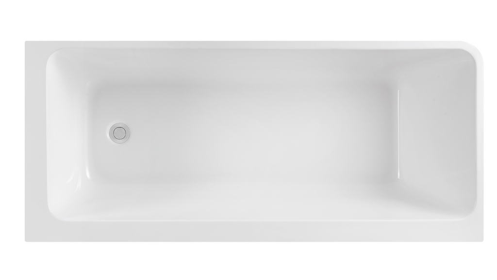 Avis Back-To-Wall Corner Bathtub
