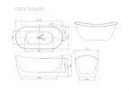 Disney Ultra-Thin Freestanding Bathtub