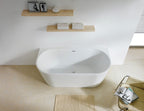 Elivia Gloss White Back-To-Wall Bathtub