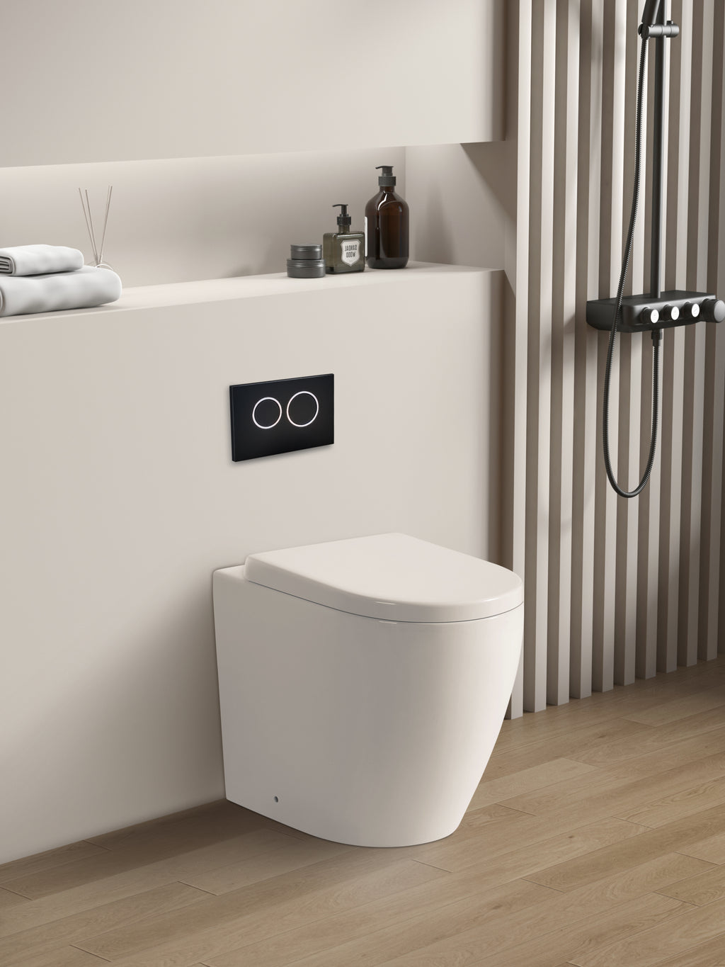 Elvera Rimless Extra Height Wall Faced Pan