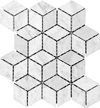 Diamond Cube Marble Mosaics
