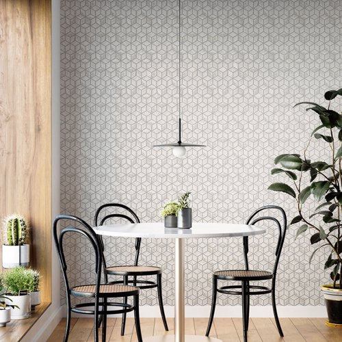 Diamond Cube Marble Mosaics