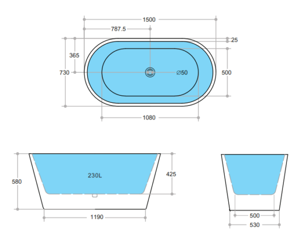 Ovia Freestanding Bathtub