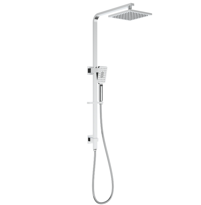 Eden Square 200mm Multifunction Shower Set (1 & 2 Hose)