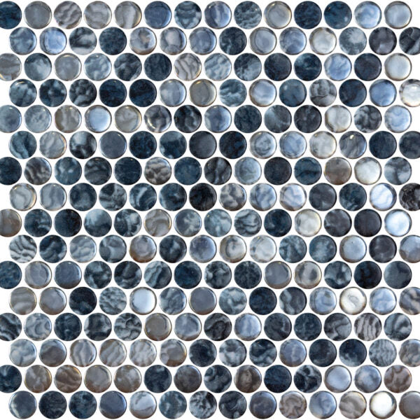 Onix Penny 19mm Diameter Glass Mosaics