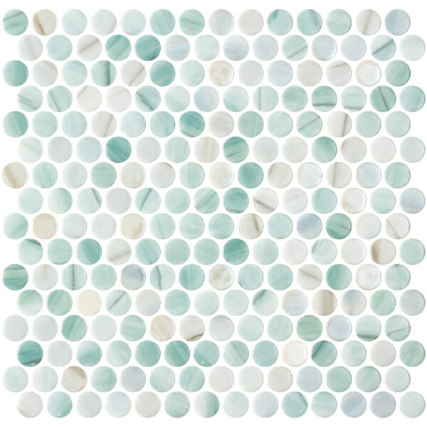 Onix Penny 19mm Diameter Glass Mosaics