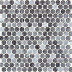 Onix Penny 19mm Diameter Glass Mosaics