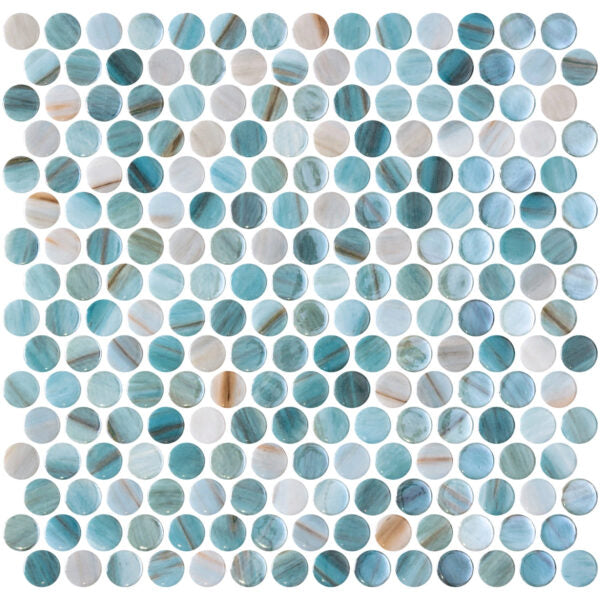 Onix Penny 19mm Diameter Glass Mosaics