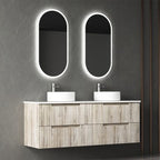 Tuscana Oak Fluted Wall-Hung Vanity