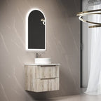 Tuscana Oak Fluted Wall-Hung Vanity