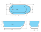 Veda Freestanding Non-Overflow Bathtub